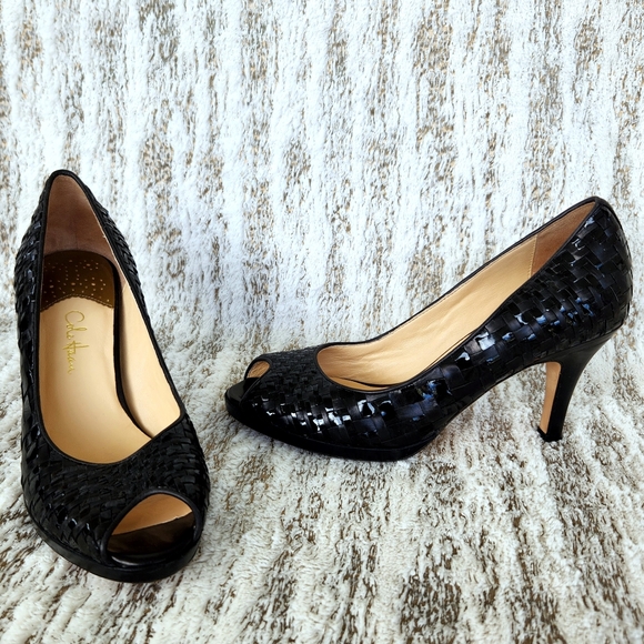 cole haan nike air peep toe pumps